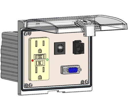 Mencom LP3-GF-DB9-RJ45-R Low Profile Programming Interface