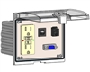 Mencom LP3-GF-DB9F-RJ45-R Low Profile Programming Interface