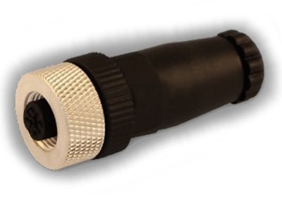 HTP 12FC4000 M12 Female Straight Connector