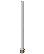 Menics MAP-M1000 Threaded Pole for Tower Lights, 20mm Diameter, 1000mm (39.37")