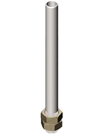 Menics MAP-M240 Threaded Pole for Tower Lights, 20mm Diameter, 240mm (9.45")