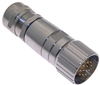 Mencom M23 12 Pin Plug, Solder Cup - MCV-12MP-FW-SC