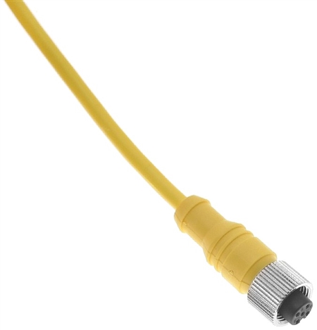 Mencom Micro DC M12 Cordset - MDC-3FP-4M