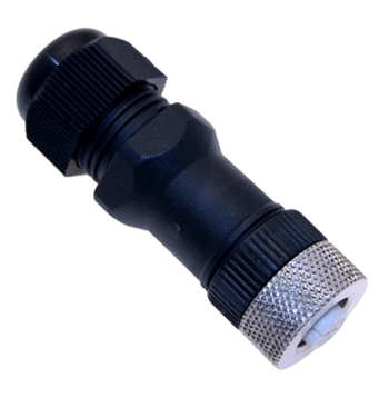 Mencom M12 4 Pole Plug - MDC-4FP-FW11