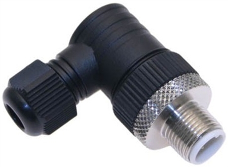 Mencom M12 4 Pole Plug - MDC-4MP-FW07-R