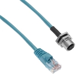 Mencom Ethernet Receptacle Female Straight / RJ45 Plug - MDE45-4FR-RJ45-BM-0.5M