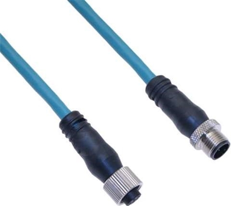 Mencom Ethernet Cordset Male Straight / Female Straight - MDE45-4MFP-10M