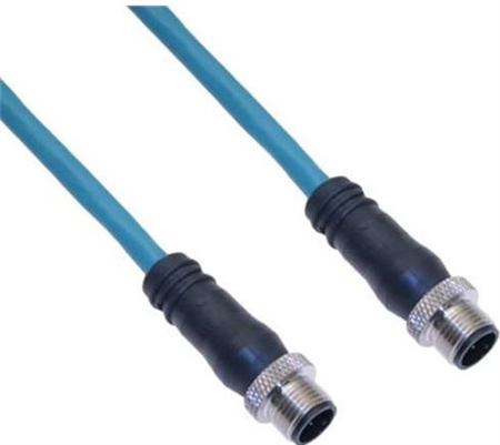 Mencom Ethernet Cordset Male Straight / Male Straight - MDE45-4MMP-2M