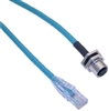 Mencom Ethernet Receptacle Female Straight / RJ45 Plug - MDE45-8FR-RJ45-BM-1M