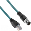 Mencom Ethernet Cordset Male Straight / RJ45 Plug - MDE45P-8MP-RJ45-5M