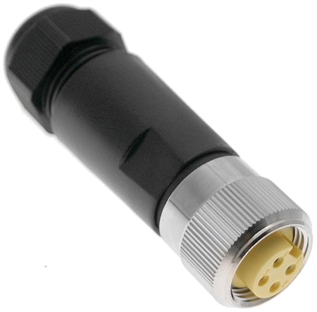 Mencom MIN Size I 4 Pin Female Hardwired Connector - MIN-4FP-FWX