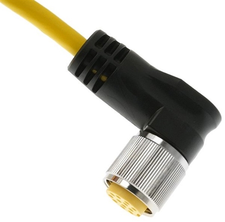 Mencom 9 Pole MIN Molded Cable - MIN-9FPX-12-R