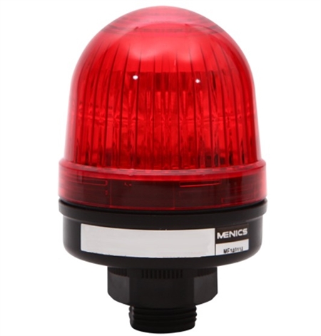 Menics 56mm LED Beacon Light, 12V, Red