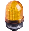 Menics 66mm LED Beacon Light, 110-220V, Yellow, Steady/Flash, Alarm