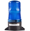 Menics 70mm LED Beacon Light, 12-24V, Blue, Flashing, Surface Mount