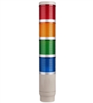 Menics MT4B4CL-RYGB 4 Tier Tower Light, Red/Yellow/Green/Blue