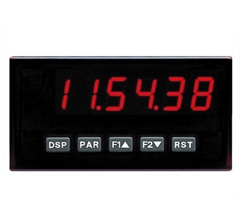 Red Lion Clock/Timer, 6 Digit, Red LED, DC