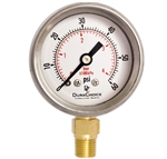 DuraChoice PB158L-060 Oil Filled Pressure Gauge, 1-1/2" Dial