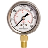 DuraChoice PB158L-300 Oil Filled Pressure Gauge, 1-1/2" Dial