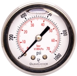 DuraChoice PB204B-K01 Oil Filled Pressure Gauge, 2" Dial