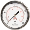 DuraChoice PB404B-200 Oil Filled Pressure Gauge, 4" Dial