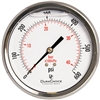 DuraChoice PB404B-600 Oil Filled Pressure Gauge, 4" Dial