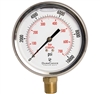 DuraChoice PB405L-K10 Oil Filled Pressure Gauge, 4" Dial