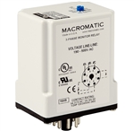 Macromatic PJPU-FA8X 190-500V Multi-Detection Phase Monitor Relay, 5A SPDT + 5A SPNO