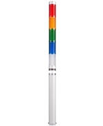 Menics PLDL-502-RYGBC 5 Tier LED Tower Light, Red Yellow Green Blue Clear