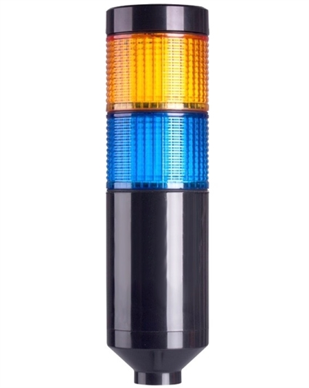 Menics PTE-A-2FF-YB-B 2 Tier LED Tower Light, Yellow/Blue