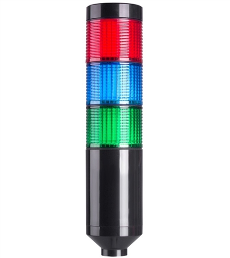 Menics PTE-A-3FF-RBG-B 3 Tier LED Tower Light, Red/Blue/Green