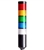 Menics PTE-A-502-RYGBC-B 5 Tier LED Tower Light, Red/Yellow/Green/Blue/Clear