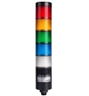 Menics PTE-SCF-502-RYGBC-B 5 Tier LED Tower Light, Red Yellow Green Blue Clear