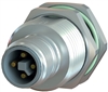 Sealcon M12 Connector, Male Rear Mount, 4 Pin, K & L Code