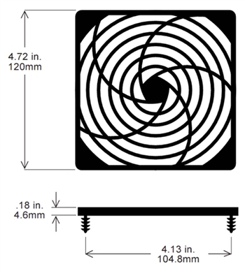 GardTec 120mm Plastic Fan Guard