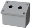 Saginaw Sloped Front Push Button Box, 2 Position, 22.5mm