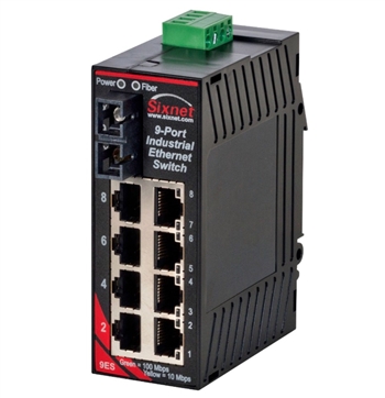 Sixnet 9 Port Industrial Ethernet Switch - SL-9ES-3SC