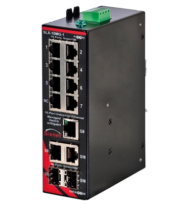 Sixnet 10 Port Industrial Ethernet Switch - SLX-10MG-1