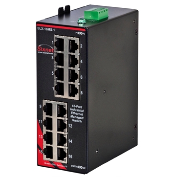 Sixnet 16 Port Industrial Ethernet Switch - SLX-16MS-1