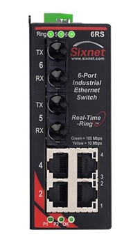 Sixnet 6 Port Ethernet Ring Switch - SLX-6RS-5ST-D1