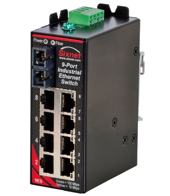 Sixnet 9 Port Industrial Ethernet Switch - SLX-9ES-2SC