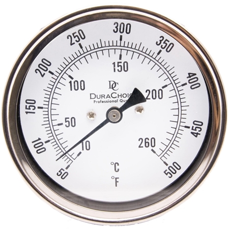 DuraChoice T3D60500 Bi-Metal Thermometer, 3" Dial