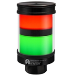 Qronz 2 Stack LED Tower Light, Red Green, Quick Disconnect