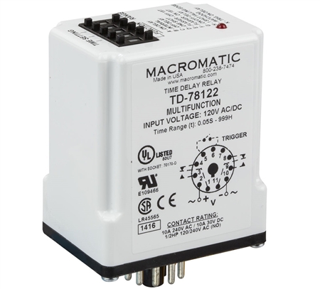 Macromatic TD-78122 Time Delay Relay