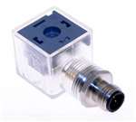 DIN Valve Connector Form A to M12, 4 Pole