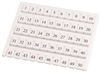 Deca W6K-51/100 Marking Tags for DIN Rail Terminal Blocks