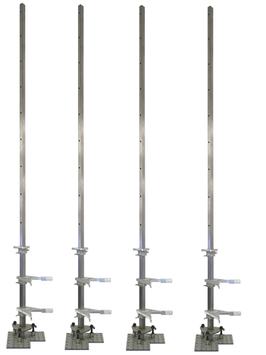 BLOCK  8" Spacing Set of 4 - Story-Rite OUTSIDE Corner Poles  **TOP SELLER** #32186