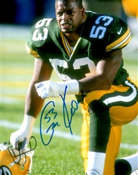 GEORGE KOONCE SIGNED PACKERS 8X10 PHOTO #1