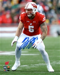 GARRETT DOOLEY SIGNED WI BADGERS 8X10 PHOTO #1