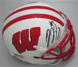 GARRETT DOOLEY SIGNED WI BADGERS MINI HELMET